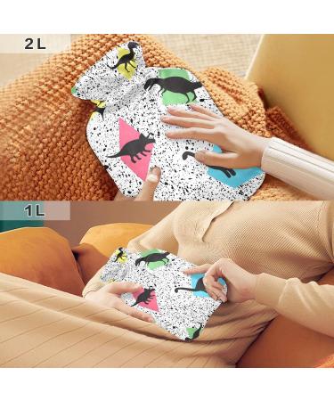 2L Large Dinosaur Hot Water Bottle with BPA-Free Cover | Pain Relief for Bed Hands & Feet - Buy Online on GoSupps.com