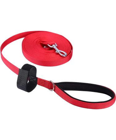 Pettom Drag Line for Dogs - Robust 6m/10m/15m Leash with Padded Handle | Durable Nylon Training Line | Perfect for Cross-Country Adventures - Buy Online on GoSupps.com