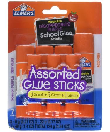 Elmer's E520 .21 Oz Washable School Glue Sticks 3 Count