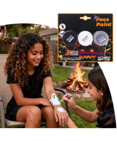  Rrlihjgu Body Paint for Skin | Washable Makeup Cream 3-Color Face and Body Paint - For Cosplay Gothic Parties Adults and Women - Buy Online on GoSupps.com