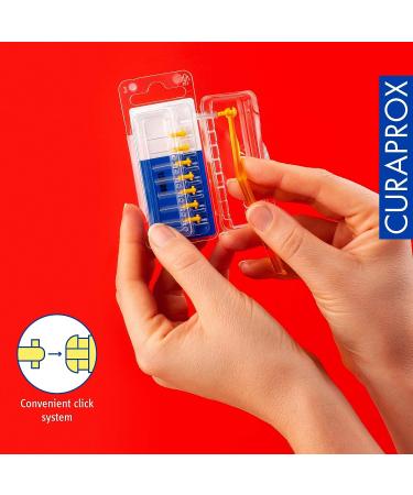 Curaprox CPS 09 Prime Refill Interdental Brushes - 0.9mm Diameter, 4mm Effectiveness - Yellow 8 Count - Buy Online on GoSupps.com