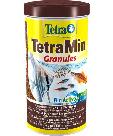 Tetramine granules - slowly sinking fish feed ideal for fish in the middle water layer of the aquarium 1 l can 1 l (1 Pack) granules