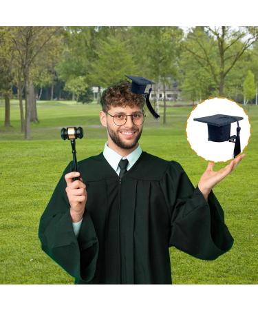 galeyyu Graduation Hat Hair Clip - Doctoral Hat Headband - Graduation Hat Hairpins Hat Inserts Graduation Accessories for Women Men Black - Buy Online on GoSupps.com