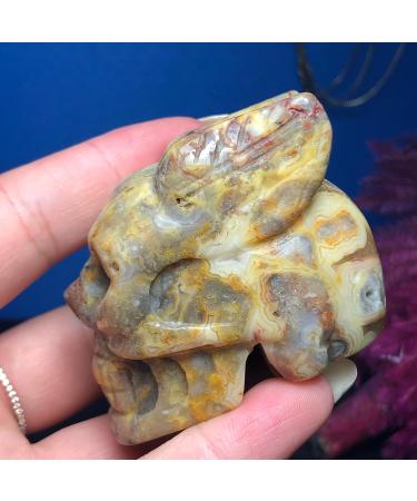 Home Decoration Natural Quartz Crystal Indian Style Skull Hand Carved and Polished Rare Gemstone Home Decoration Collection Stones ERTEYIN - Buy Online on GoSupps.com