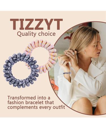 14 Pcs Women Ponytail Braid Hair Elastic Spiral Hair Ties - Multi-color Waterproof Coil Hair Accessories (Medium Size) - Buy Online on GoSupps.com