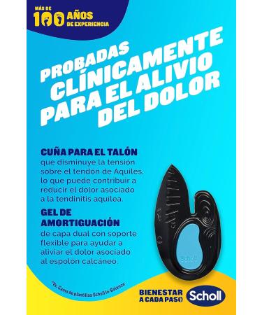 Scholl In-Balance Insoles for Heel & Ankle Pain Relief | Plantar Fasciitis Support | Size 42.5 45 | 1 Pair (2 Pieces) - Buy Online on GoSupps.com