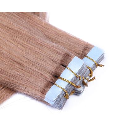 Buy Tape In Hair Extensions - #10 Light Brown 60cm 100% Remy Real Hair - 60 Tresses | Novon Hair - Buy Online on GoSupps.com