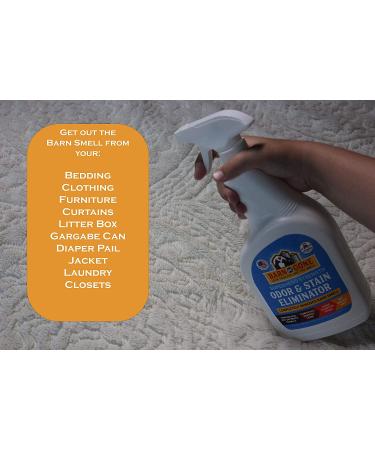 BARN BE GONE Superhero Stain & Odor Eliminator 32 oz | Enzyme Carpet Cleaner for Pets | Pet Stain Remover for Urine | Small Pet Supplies - Buy Online on GoSupps.com