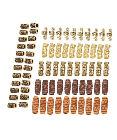 Stylish Gold Hair Beard Beads for Dreadlocks - Perfect for Music Festivals | International Shipping - Buy Online on GoSupps.com