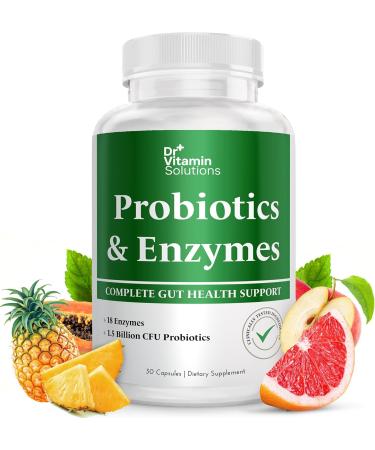 DR VITAMIN SOLUTIONS Thermogenic Fat Burner & Probiotics Digestive Enzymes with Prebiotics for Digestive Health & Bloating Relief for Women & Men - Bundle 90 Caps - Buy Online on GoSupps.com