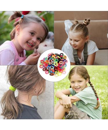 SYGY 200PCS Baby Hair Ties - Cotton Toddler Hair Bands for Girls - Elastic Cute Accessories - Multicolor Ponytail Holder for Kids - Buy Online on GoSupps.com