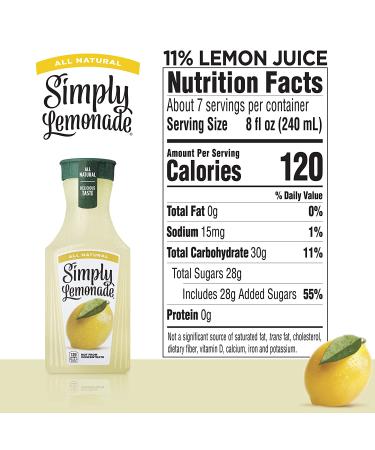Simply Lemonade 52 fl oz - All Natural Non-GMO Juice - Buy Online on GoSupps.com