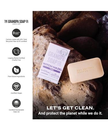 Grandpa Soap Co. Witch Hazel Bar Soap - Vegan Skin Toning & Rejuvenating - Lavender Relaxation - 4.25 Oz 3 Pack - International Shipping Available - Buy Online on GoSupps.com