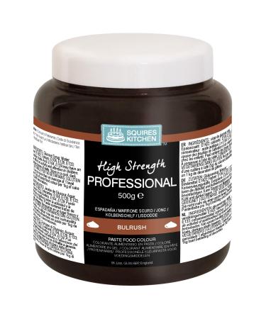 Squires Kitchen Bulrush Dark Brown High Strength Edible Food Colour Paste 500g