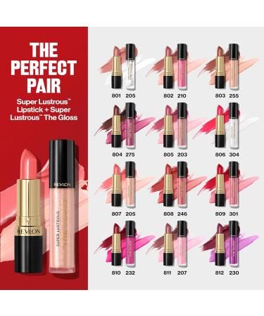 Buy REVLON Super Lustrous Lipstick - Creamy Fire Peach 807 for Soft Fuller Lips | International Shipping Available - Buy Online on GoSupps.com