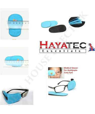 HAYATEC Occlusion Eye Patch Cover for Children Glasses - Treat Lazy Eye Amblyopia one Eye Disorder Children Spectacle 85x50 cm 3 Pairs (Blue) - Buy Online on GoSupps.com