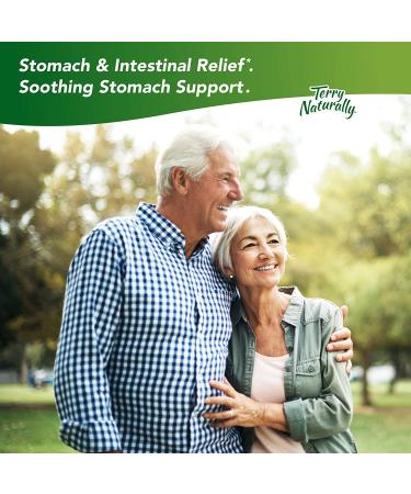 Terry Naturally Stomach Intestinal Relief (2 Pack) - 75mg Licorice Glabridin - 60 Vegan Capsules for Stomach Intestinal Support - Buy Online on GoSupps.com