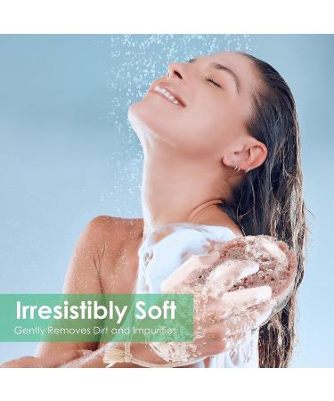 Sibba Large Bath Sponge - Reusable Exfoliating Body Scrubber for Men, Women, and Kids - Green Loofah Sponge for Body Wash - Bathing Accessories - Buy Online on GoSupps.com