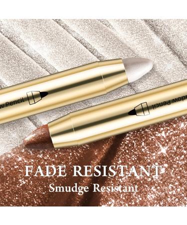 Waterproof Cream Eyeshadow Stick | Glitter Highlighter & Eye Liner | Long Lasting Shimmer Makeup (Milk Tea Brown) | Perfect Gifts for Women - Buy Online on GoSupps.com