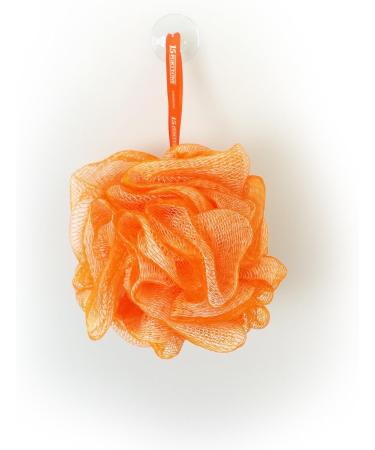 1541 London Exfoliating Bath & Shower Body Puff/Scrunchie/Buffer TWIN PACK (Tangerine Orange) - Buy Online on GoSupps.com