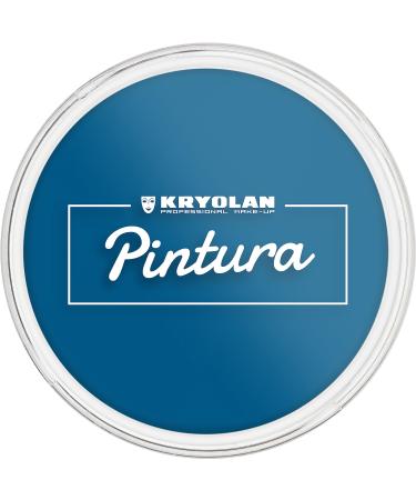 Kryolan Pintura Water Color Schminke 25ml color: Blue washable vegan without perfume without parabens gluten -free - ideal for children party carnival carnival & Halloween (blue)