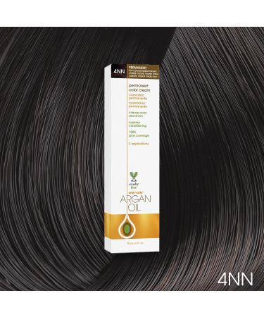 One N Only Permanent Hair Color - Argan Oil Hair Dye for Rich Tones & Gray Coverage - 4NN Rich Natural Medium Brown (3 oz) - International Shipping Available - Buy Online on GoSupps.com