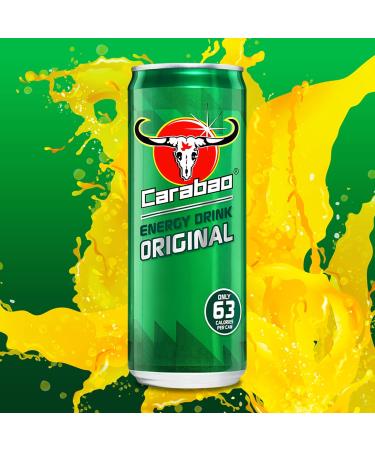 Carabao Energy Drink - Original - Pack of 12 - 330ml - Buy Online on GoSupps.com