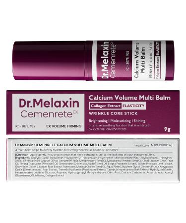 Dr.Melaxin Cemenrete Calcium Multi Balm 9g Korean Skin Care All In One Calcium Volume Stick Collagen Wrinkles Face Eye treatment Balm - Buy Online on GoSupps.com