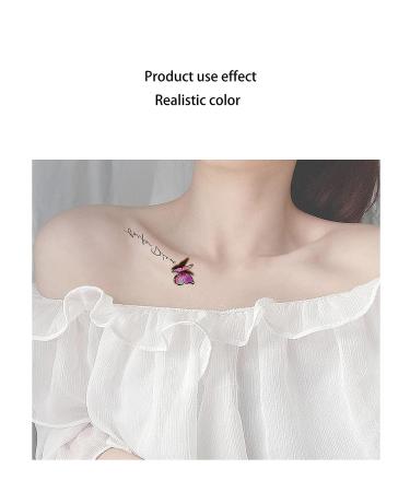 Waterproof Temporary Tattoo Stickers - Butterfly & Flower Designs for Women - Buy Online on GoSupps.com