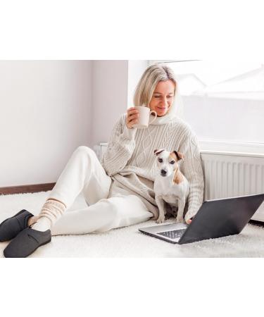 Heated Slippers for Men & Women - Rechargeable with 3 Temp Settings 8-Hour Warmth & 2200mAh Battery (Sizes 4-5 M 6-7 W - Buy Online on GoSupps.com