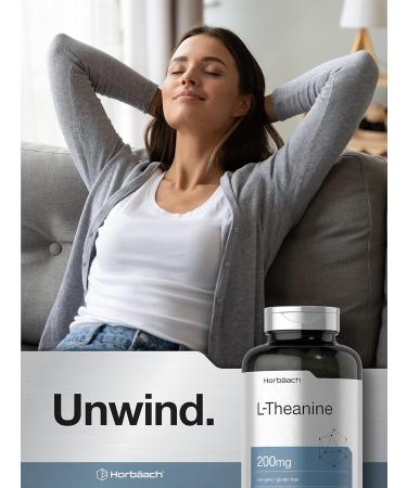 Horb ach L Theanine | 200mg | 400 Capsules | Value Size | Non-GMO Gluten Free Supplement - Buy Online on GoSupps.com