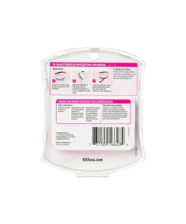 KISS Ever EZ Lashes Double Pack No. 01 - Reusable Natural Eyelash Starter Kit with Applicator & 2 Pairs Human Hair False Eyelashes - Buy Online on GoSupps.com