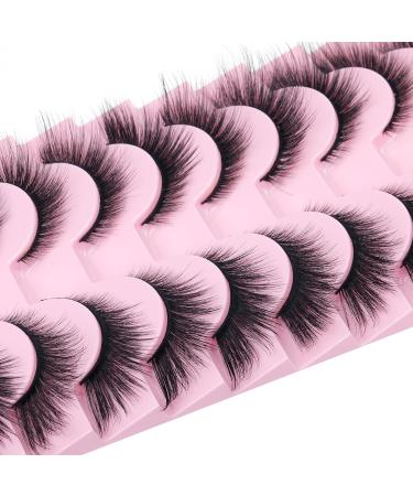 Zenotti L Curl Natural Look False Eyelashes - Wispy Cat Eye Strip Lashes for Fluffy Volume - Faux Mink Extensions for Fox Eye Look - Buy Online on GoSupps.com