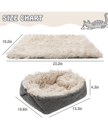 PUPTECK Self Warming Cat Bed - Plush Thermal Mat for Cats & Small Dogs - Non-Slip, Soft & Cozy - Khaki - Buy Online on GoSupps.com