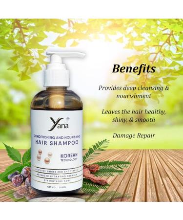Yana Ayurvedic & Herbal Shampoo Sulfate free Conditioner for Falling Hair for Men Women Suitable For Routine Shampoo For Hair Loss hair Growth Shampoo - Buy Online on GoSupps.com