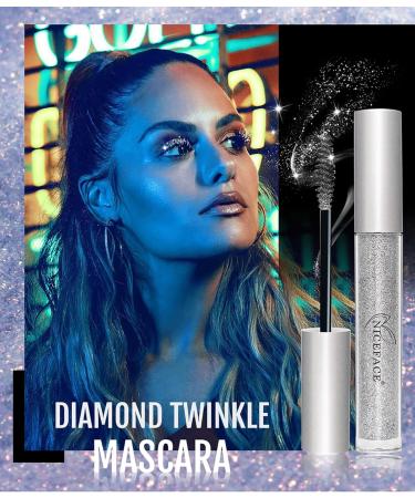 2 Pack Diamond Glitter Colored Mascara for Sparkling Eyes - Perfect for Stage, Party, Wedding, Music Festival | Long-Lasting Makeup - Buy Online on GoSupps.com