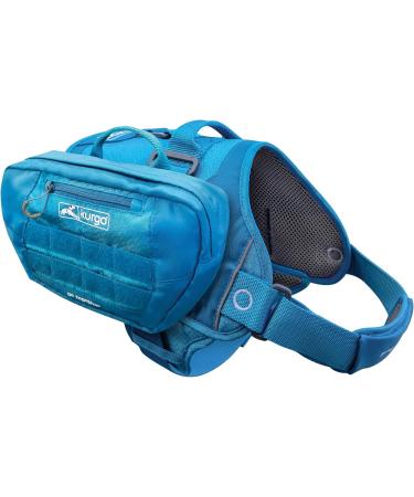 KURGO RSG Saddle Bag for Dogs - Blue 1-Pack | Compatible with RSG Whirls & Belts | Two Zip Pockets for Easy Storage - Buy Online on GoSupps.com