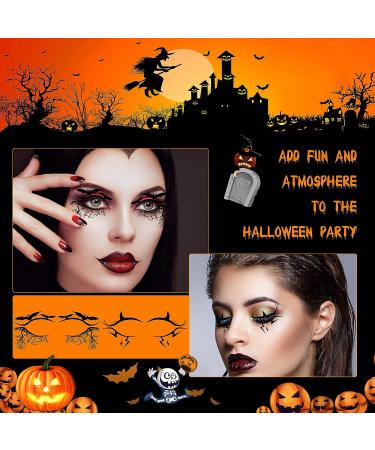 12 Pairs Black Fabric Eye Shadow Tattoo Sticker | Reusable Eye Liner Party & Stage Makeup Tool - Buy Online on GoSupps.com