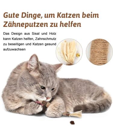 Altcompluser Catnip Sticks - 4 Pack Dental Care Set for Cats | Organic Tartar Removal & Fresh Breath | Durable Cat Chew Toys - Buy Online on GoSupps.com