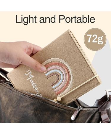 Handmade Mother Pass Protective Cover | Felt with Compartments for Passport Insurance Cards & Ultrasound Images - Perfect Gift for New Moms - Buy Online on GoSupps.com