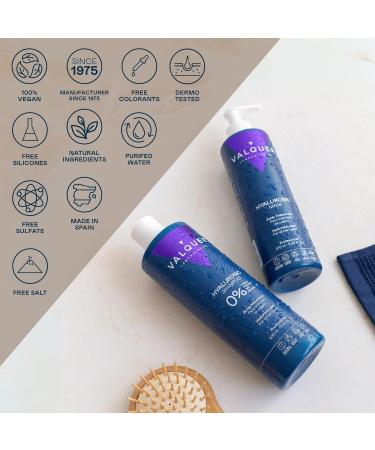  Valquer Laboratorios Valquer Hyaluronic Acid Shampoo and Mask Pack Extra Hydration and Vitality For All Hair Types Zero% - 400 ml + 275 ml - Buy Online on GoSupps.com