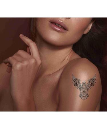 Dopetattoo America Bald Eagle Temporary Tattoos - 6 Sheets Neck, Arm, Chest - Men, Women, Adults - Buy Online on GoSupps.com