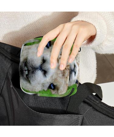 Alpaca Llama Sanitary Napkin Storage Bag | Portable First Period Pads & Tampons Holder for Girls | Travel Makeup Bag | Large Capacity Multicoloured - Buy Online on GoSupps.com