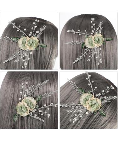 ifundom hair barrettes hair clips hair jewelry Wedding Hair Accessories For Brides Bridal Accessories Wedding Hair Accessories For Women Bridal Headpiece vintage headgear Metal bridesmaid - Buy Online on GoSupps.com