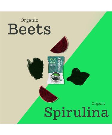 Immune Support Bites with Vitamin C, Zinc, Antioxidants, Superfoods - Spirulina & Beet - Buy Online on GoSupps.com