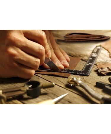 Genuine Full Grain Buffalo Leather Sheets for Earrings, Wallets & Crafts - Dark Brown & Russet Brown - 12x12 (2 Sheets + Cord) by MOONSTER - Buy Online on GoSupps.com