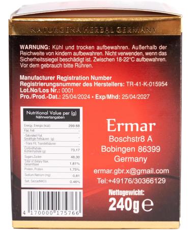  NATURGENA Herbal ginger from Germany + maca yada Extra Strength Ginseng 240g Nature's Natural Power + Improved Recipe | For Your Strength (4) - Buy Online on GoSupps.com