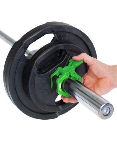 Shop CPSports Olympia Quick Release 50mm Barbell Clamps - Safe & Secure Closure - 1 Pair Green | International Shipping Available - Buy Online on GoSupps.com