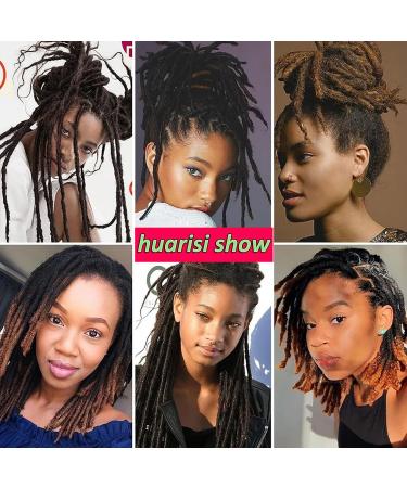 Huarisi 100% Human hair Dreadlocks Extensions for Black Women 12 inch 60 Strands 0.4cm Brown Afro Kinky Hair Fashion Handmade Permanent Loc Extensions Real Hair for Man (#4 60 Locs) 12inch 60 Locs #4 0.4cm - Buy Online on GoSupps.com