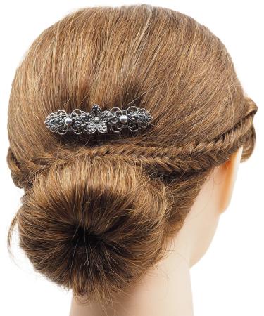 Rivelle Vintage Silver Hair Clip | Ladies Traditional Hair Accessory for Weddings - Buy Online on GoSupps.com